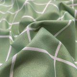 Nordic Plaid Wash Cotton Bedding Set, 4 Pcs