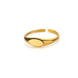 Minimalist Stainless Steel Geometric Rings for Women