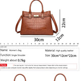 Soft Leather 3-Layer Women Single Shoulder Bag
