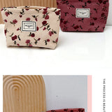 New Small Women's Cosmetic Bag with Floral Design  Clean Vanilla Store
