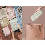 Cute Quilted Cotton Makeup Bag for Women  Clean Vanilla Store