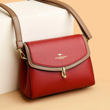 High Quality PU Leather 2 Strap Shoulder Bag
