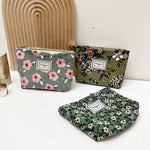 New Small Women's Cosmetic Bag with Floral Design  Clean Vanilla Store