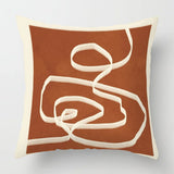 Scandinavian Abstract Style Pillow Cover 18x18 inches