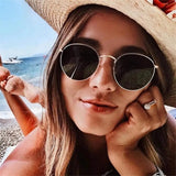 Vintage Round Sunglasses for Retro UV Protection  Clean Vanilla Store