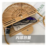 Fashion Half Moon Bamboo Shoulder Crossbody Bag