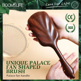 Luxurious Sandalwood Hair Brush for Scalp Massage