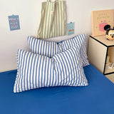 Pink Stripe Bedding Duvet Cover Set with Pillowcase