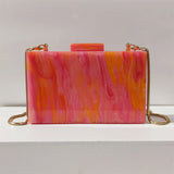 Wedding Acrylic Box Clutch Purse for Evening Events