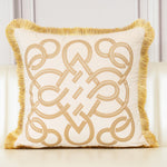 Luxury Gold Velvet Cushion Cover with Tassel  Clean Vanilla Store