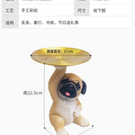 Creative Pug Statue Tray for Keys and Candy  Clean Vanilla Store