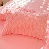 Velvet Pillow Cover 48x74cm Warm Case Set of 2Pcs  Clean Vanilla Store