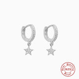 CANNER Double Circle 925 Silver Hoop Earrings