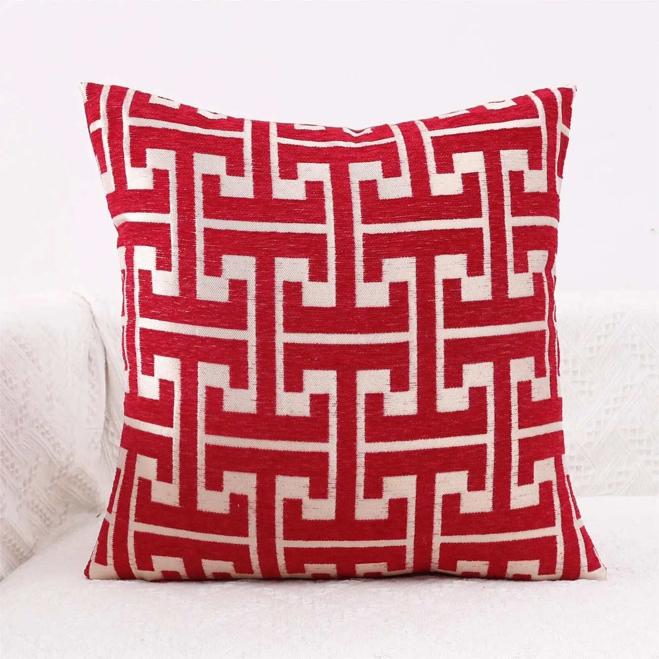 Farmhouse Stripe Throw Pillow Cover 45x45 CM