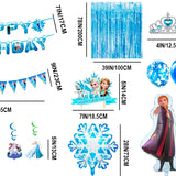Frozen Birthday Party Supplies - 63pcs Set