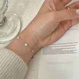 2024 New Crystal Flower Stainless Steel Bracelet Women
