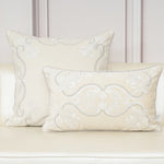 Luxury Embroidered Velvet Cushion Cover Navy Blue Brown Gray  Clean Vanilla Store