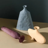 Ceramic Flower Vases Figurines Nordic Cylinder Pots