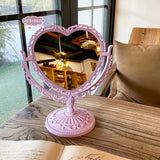 Vintage European Style Rotatable Makeup Mirror