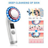 HIFU LED Red Light Face Lifting Machine Facial Appliance Skincare Red Light Therapy Vibrating Beauty Health Portable Airbrush - Clean Vanilla