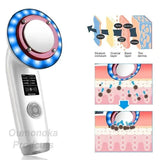 HIFU LED Red Light Face Lifting Machine Facial Appliance Skincare Red Light Therapy Vibrating Beauty Health Portable Airbrush - Clean Vanilla