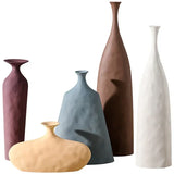 Ceramic Flower Vases Figurines Nordic Cylinder Pots