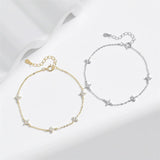 2024 New Crystal Flower Stainless Steel Bracelet Women