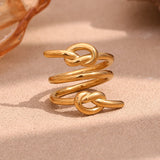 MamacitaSlay Vintage Waterproof Knot Ring for Women