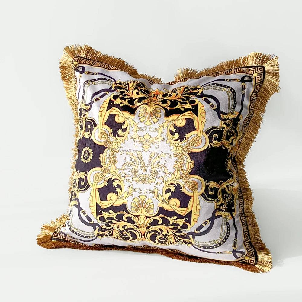 Croker Horse 45x45cm Velvet Leopard Pillow Cover