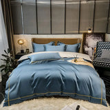 Svetanya Embroidery 100% Egyptian Cotton Bedding Set 4pcs