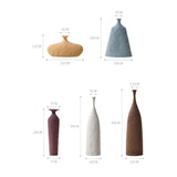 Ceramic Flower Vases Figurines Nordic Cylinder Pots