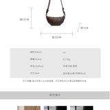 Women's Vintage Dumpling Crossbody Tote Bag