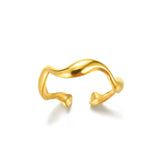 Minimalist Stainless Steel Geometric Rings for Women