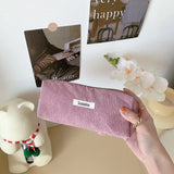 Retro Corduroy Cosmetic Storage Bag for Women