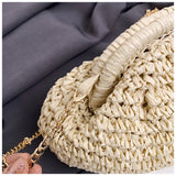 2024 Summer Straw Weaving Crossbody Bag - Shell Design