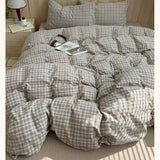 Korean Cotton Pink Stripes Duvet Cover 150x200 Size