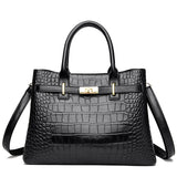 Soft Leather 3-Layer Women Single Shoulder Bag