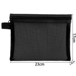 Mesh Clear Cosmetic Bags - Portable Organizer 1/3pcs  Clean Vanilla Store