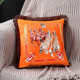 Horse Throw Pillow Cushion Cover - Palace Pattern 45x45cm 30x50cm
