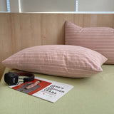 Korean Cotton Pink Stripes Duvet Cover 150x200 Size