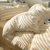 Washed Cotton Crepe Striped Quilt Set with Pillowcases 3-4