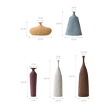 Ceramic Flower Vases Figurines Nordic Cylinder Pots