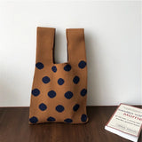 Designer Plaid Woven Shoulder Bag Tote Chic