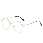 Metal Round Anti Blue Light Glasses Classic Style  Clean Vanilla Store