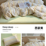 Korean Cotton Pink Stripes Duvet Cover 150x200 Size