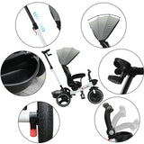 Ubravoo Baby Stroller Tricycle Ride Bike 360° Rotation