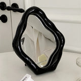 Irregular Vintage French Makeup Mirror - Desktop Ornaments