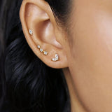 6Pcs Tiny Hypoallergenic Stainless Steel Stud Earrings