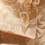 Floral Jacquard Satin Duvet Cover Set, 3 Piece