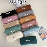 Retro Corduroy Cosmetic Storage Bag for Women